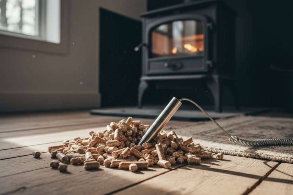 Emplacement sonde température poêle à granulés : nos conseils