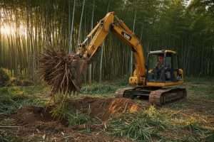 Quelle machine pour arracher efficacement les bambous ?